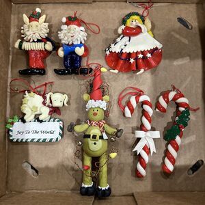 Vintage Candy Christmas Ornament Handcrafted Polymer Clay Silvestri Lot Of 7